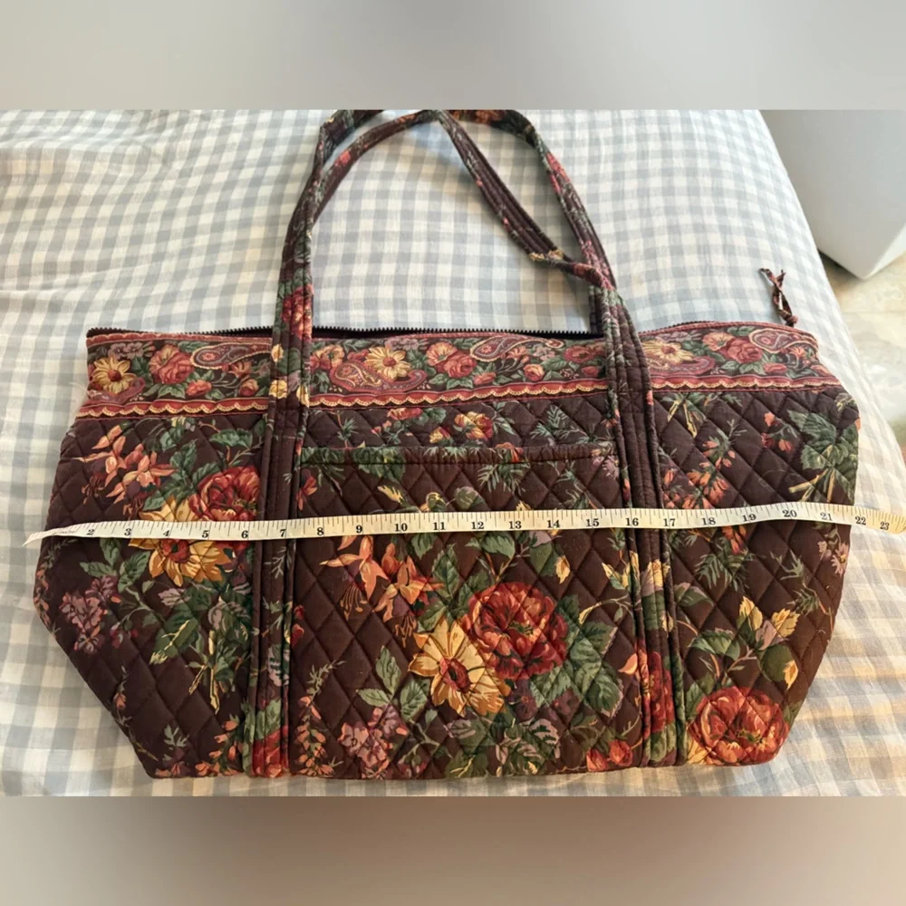 1993 Vintage Vera Bradley LARGE tote in pattern “Wildwood” Rare - Picture 2 of 14